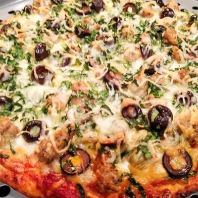 Chicken Sausage Pizza (Pan)